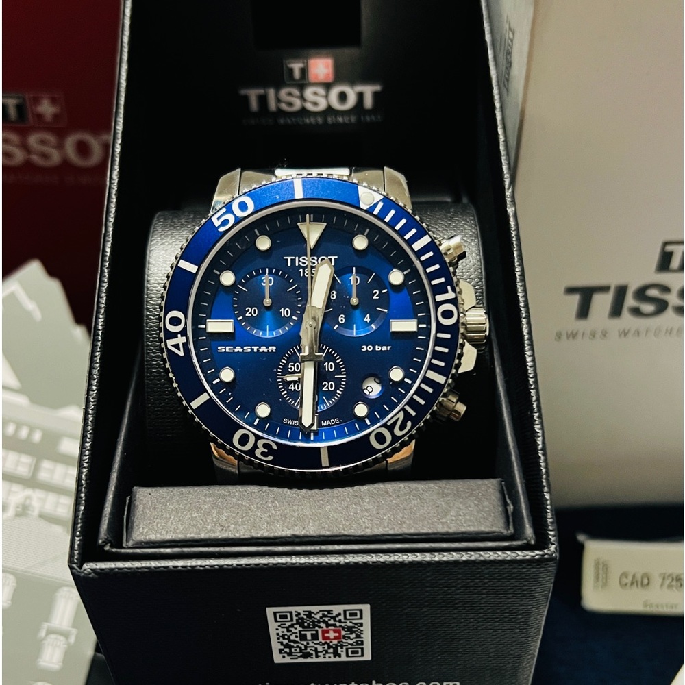 Tissot watch with box and 2yr warranty